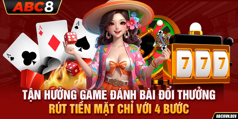 Tận hưởng game đánh bài đổi thưởng rút tiền mặt chỉ với 4 bước